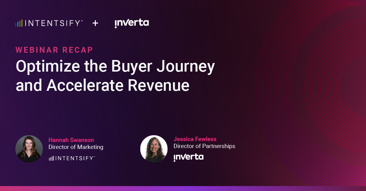 Optimize the Buyer Journey and Accelerate Revenue