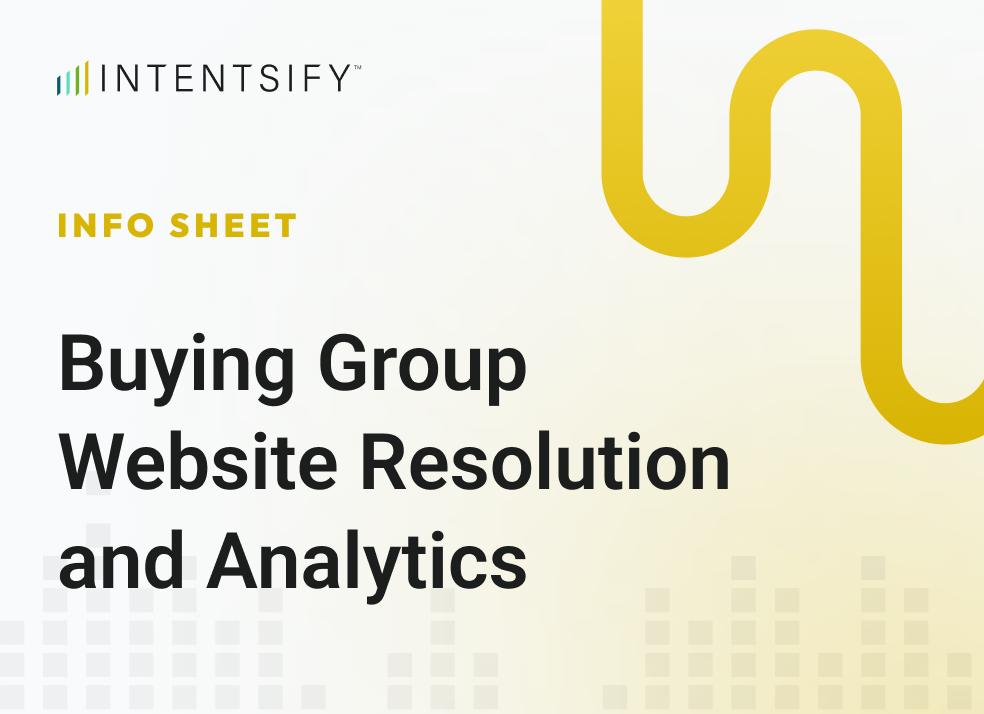 Buying Group Website Resolution and Analytics